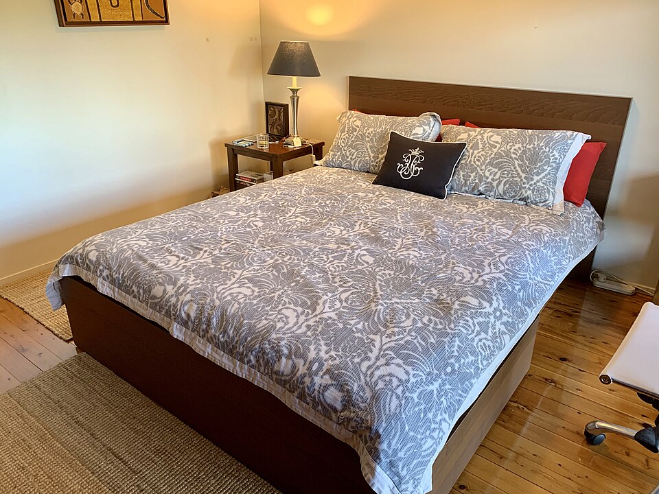 An IKEA MALM bed frame